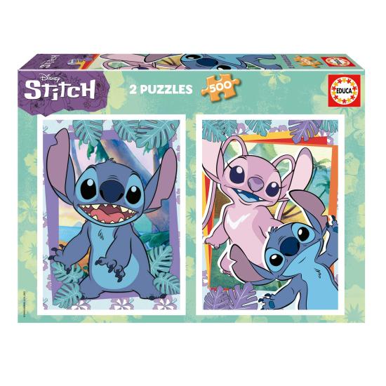 Puzzle Educa Disney Stitch de 2 x 500 peças Puzzle Educa Disney Stitch de 2 x 500 peças