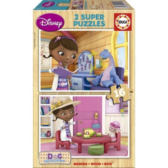 Puzzle Educa Doc McStuffins 2 x 16 peças