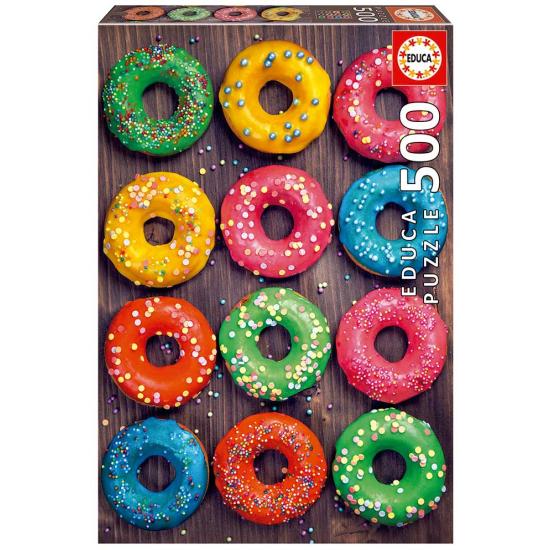 Puzzle Educa rosquinhas coloridas 500 peças Puzzle Educa rosquinhas coloridas 500 peças