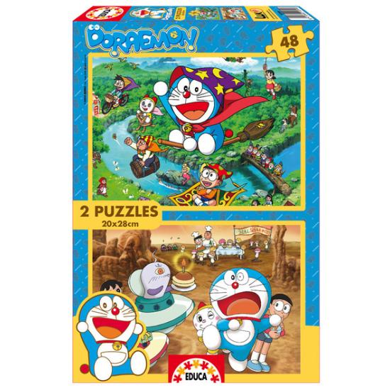 Puzzle Educa Doraemon 2 x 48 peças