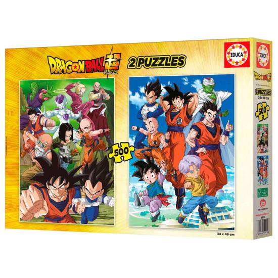 Puzzle Educa Dragon Ball de 2 x 500 peças