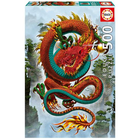 Puzzle Educa Dragon of Good Fortune 500 peças