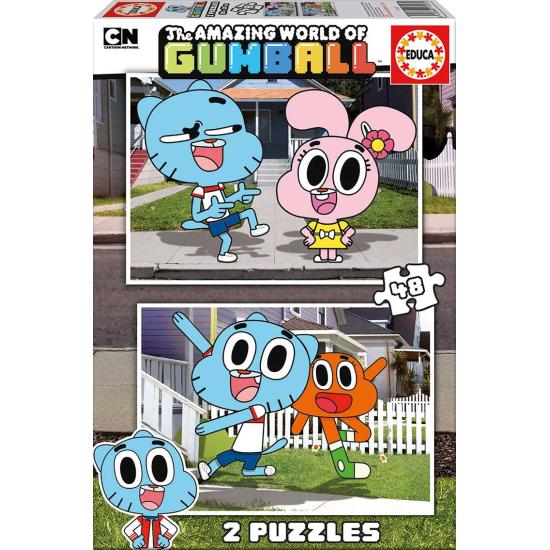 Puzzle Educa O Incrível Mundo Gumball 2 x 48 Peças
