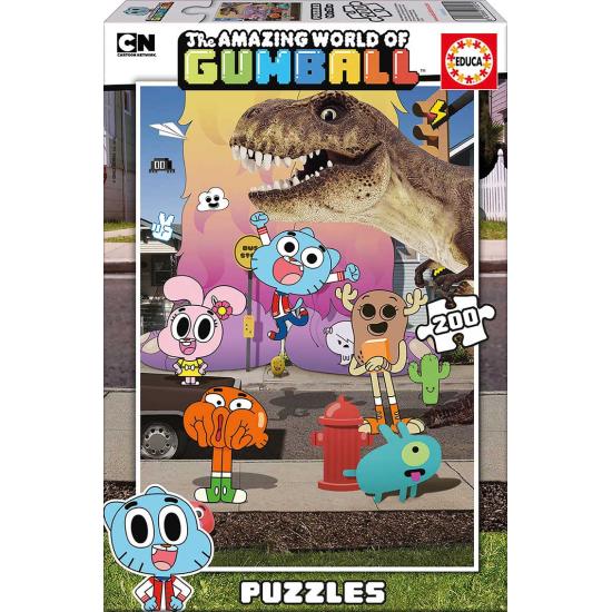 Puzzle Educacional O Incrível Mundo de Gumball 200 Peças