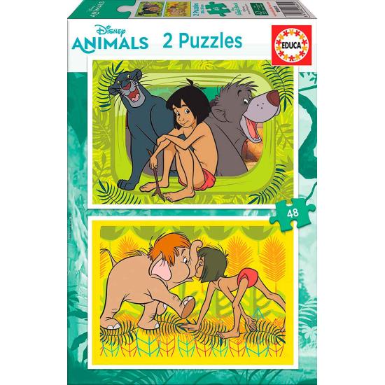 Puzzle Educa O Livro da Selva 2 x 48 Peças