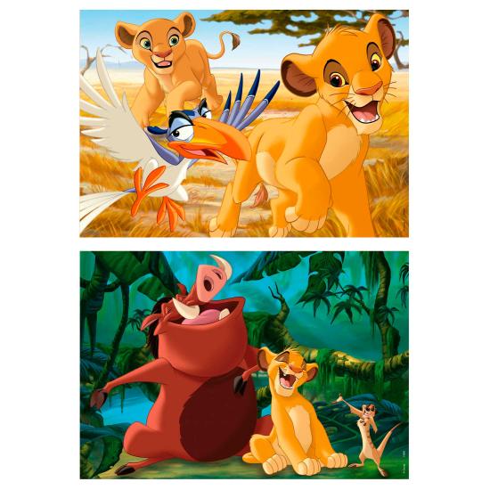 Puzzle Educa O rei Leão de 2 x 25 peças de madeira