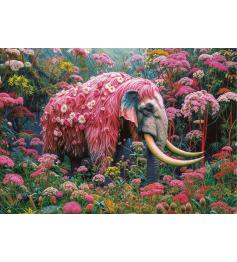 Puzzle Educa de elefante floral XXL 500 peças