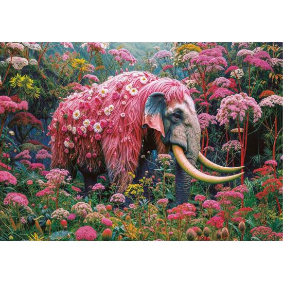 Puzzle Educa de elefante floral XXL 500 peças