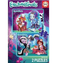 Puzzle Educa Enchantimals 2 x 20 peças