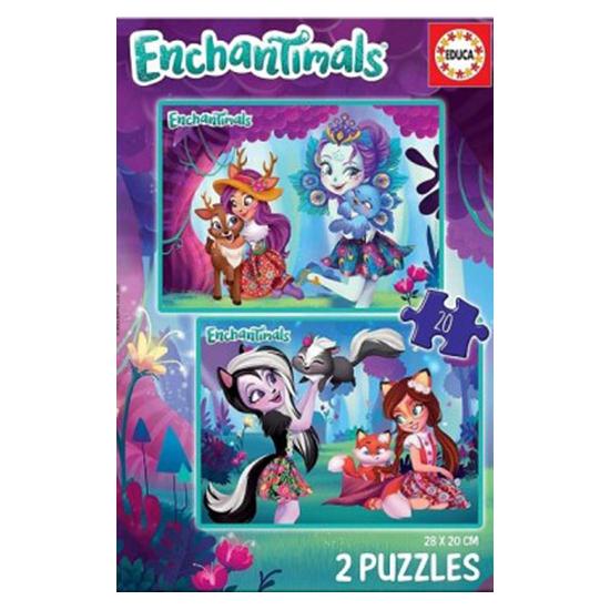 Puzzle Educa Enchantimals 2 x 20 peças