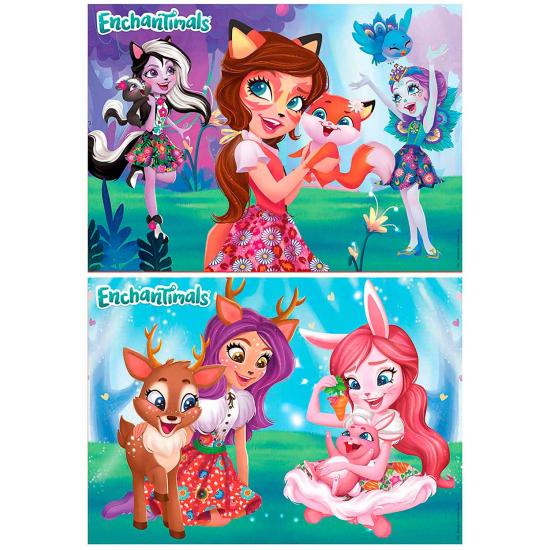 Puzzle Educa Enchantimals 2 x 48 peças