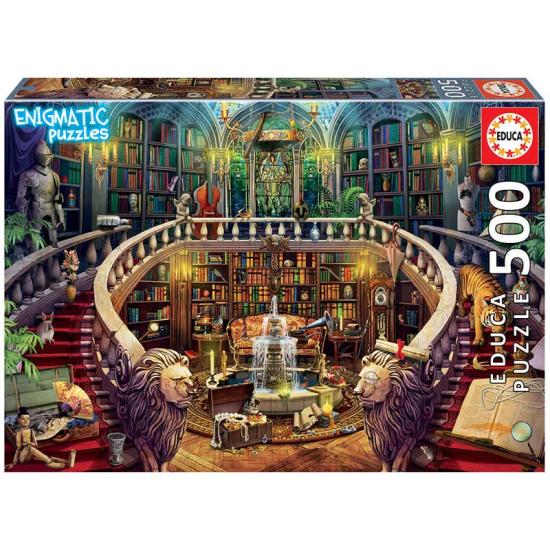 Puzzle Educa Biblioteca Enigmática de 500 Peças