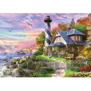 Puzzle Educa Lighthouse em Rock Bay 1000 Peças