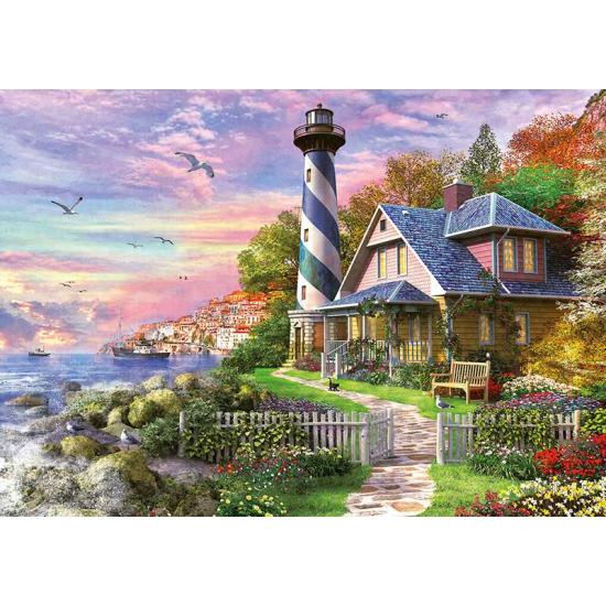 Puzzle Educa Lighthouse em Rock Bay 1000 Peças