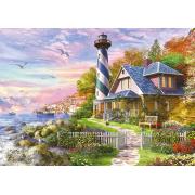 Puzzle Educa Lighthouse em Rock Bay 4000 Peças