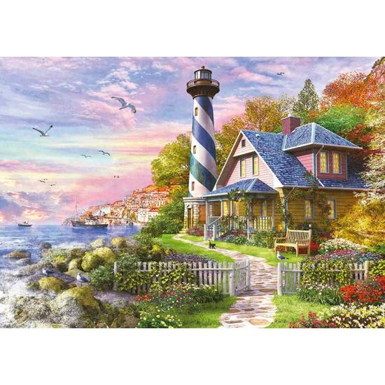 Puzzle Educa Lighthouse em Rock Bay 4000 Peças