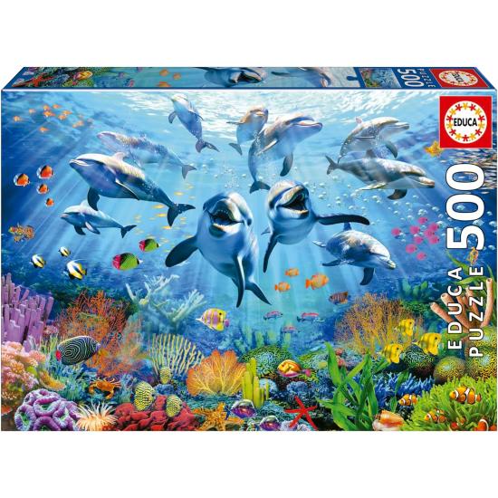 Puzzle Educa Festas sob o Mar de 500 peças