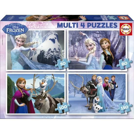 Puzzle Educa Frozen Multi Progressivo 50+80+100+150