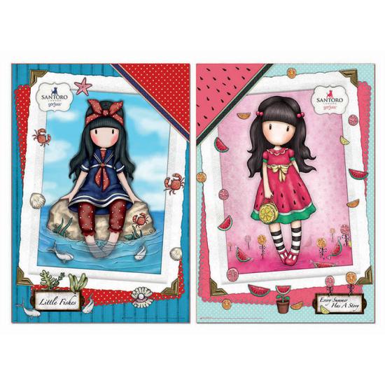 Puzzle Educa Gorjuss, Every Sumer + Little Fish 2 x 500 peças