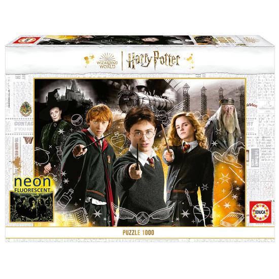 Puzzle Educa Harry Potter Efeito Neon 1000 Peças