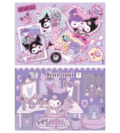 Puzzle Educa Hello Kitty Kuromi de 2 x 50 peças madeira