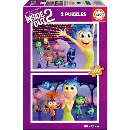 Puzzle Educa Inside Out 2 de 2 x 100 peças