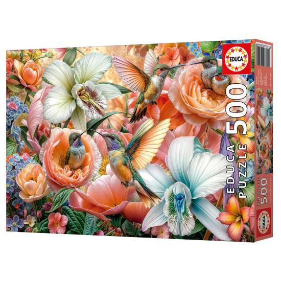 Puzzle Educa Jardim Dos Beija-Flores de 500 peças