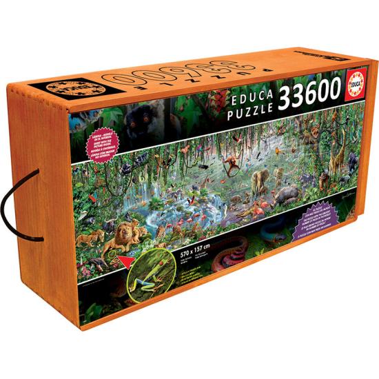 Puzzle educacional da selva selvagem 33.600 peças