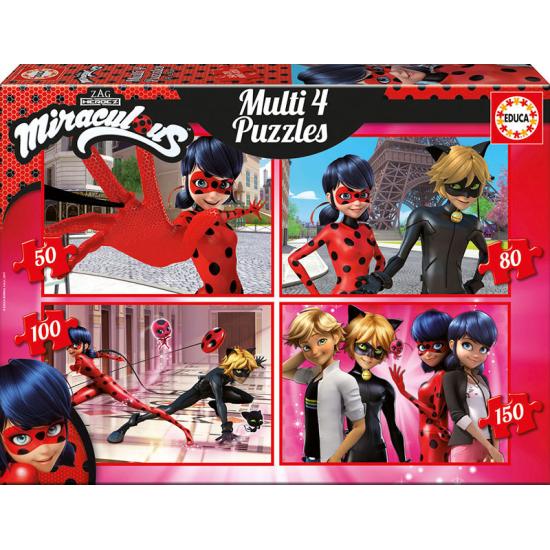 Puzzle Educa Joaninha Multi Progressivo 50+80+100+150 peças