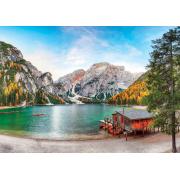 Puzzle Educa Lago Braies no Outono 3000 Peças