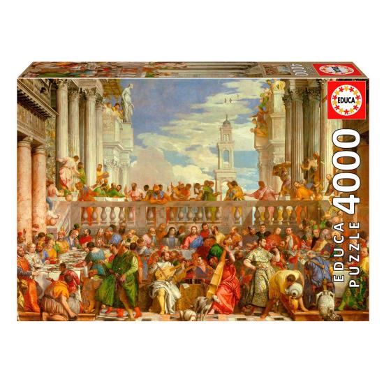 Puzzle Educa: O Casamento em Caná, com 4000 peças.