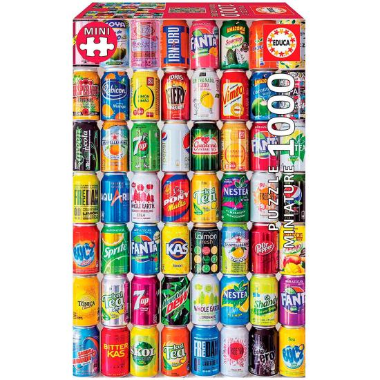 Puzzle Educa latas 2 (peças em miniatura) de 1000 peças