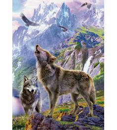 Puzzle Educa Lobos Nas Pedras 500 Peças