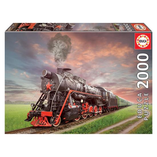 Puzzle Educa locomotiva a vapor 2000 peças