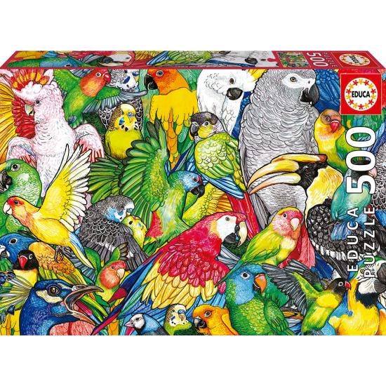 Puzzle Educa Papagaios 500 Peças