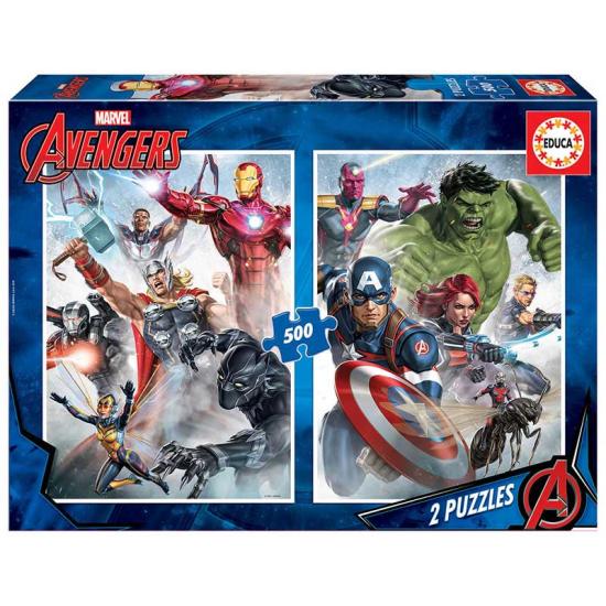 Puzzle Educativo Os Vingadores 2 x 500 Peças