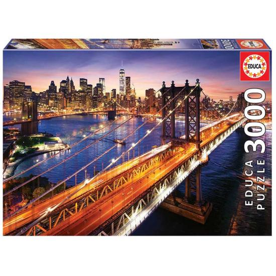 Educa Manhattan ao pôr do sol Puzzle 3000 peças