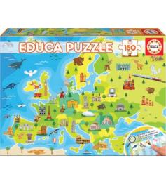 Puzzle Educa Mapa da Europa 150 Peças