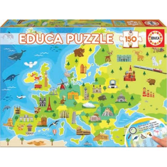 Puzzle Educa Mapa da Europa 150 Peças