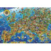 Puzzle Educa Mapa da Europa 500 Peças