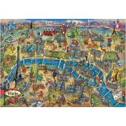 Puzzle Educa Mapa de Paris 500 Peças