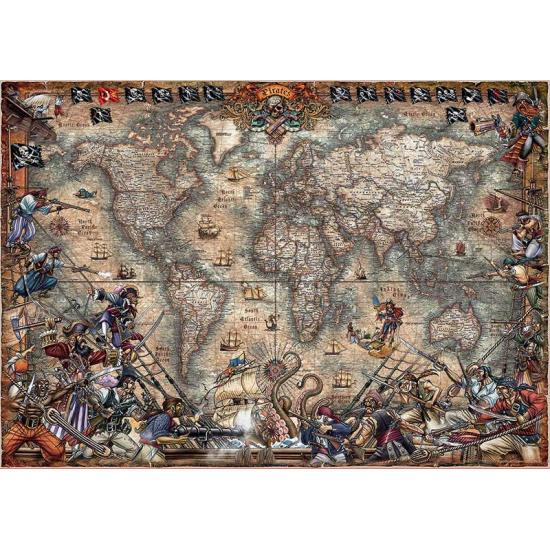 Puzzle Educa Pirates Map 2000 Peças