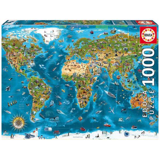 Puzzle Educa Maravilhas do Mundo 1000 Peças Puzzle Educa Maravilhas do Mundo 1000 Peças