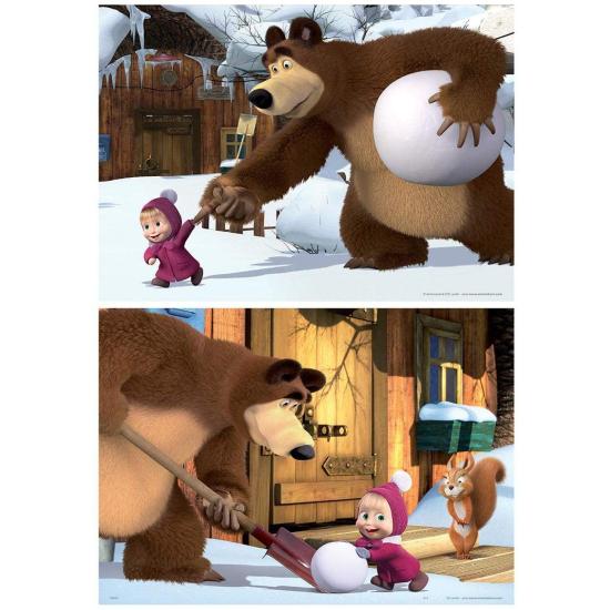 Puzzle Educa Masha e Michka 2 x 20 peças