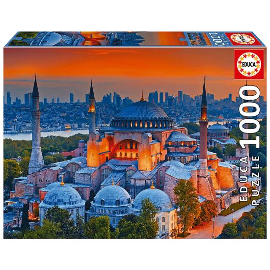 Puzzle Educa Mesquita Azul, Istambul de 1000 Peças