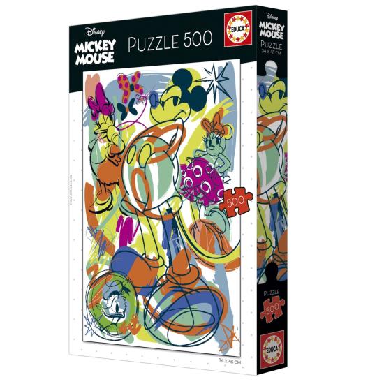 Puzzle Educa Mickey and Friends de 500 peças