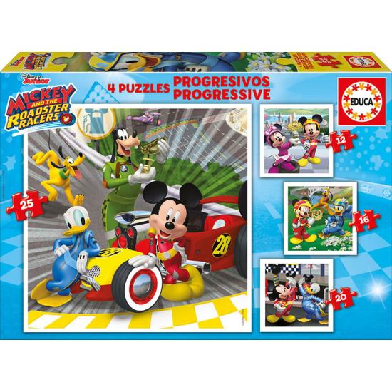 Puzzle Educa Mickey e os Superpilotos Progressivos 12+16+20+25