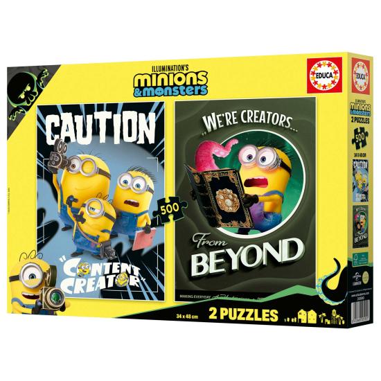 Puzzle Educa Minions de 2 x 500 peças