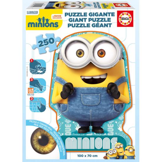 Puzzle Educacional Minions Gigante 250 Peças