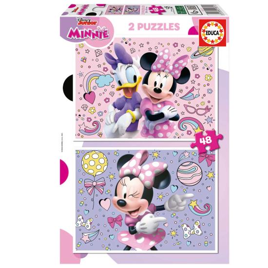 Puzzle Educa Minnie de 2 x 48 peças